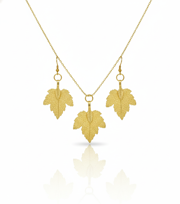 Golden Canadian Leaf Set  (3-piece set)