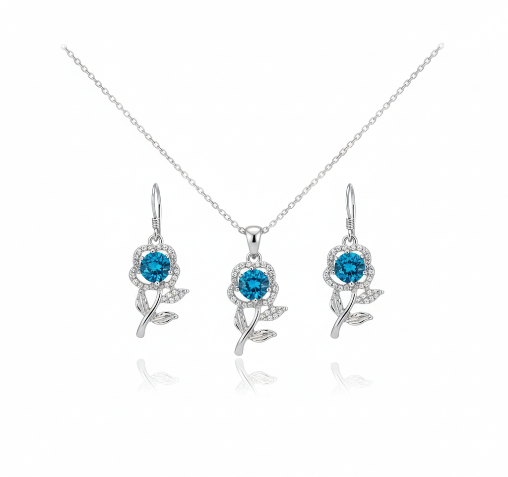 Turquoise Flower Set (3-piece set)