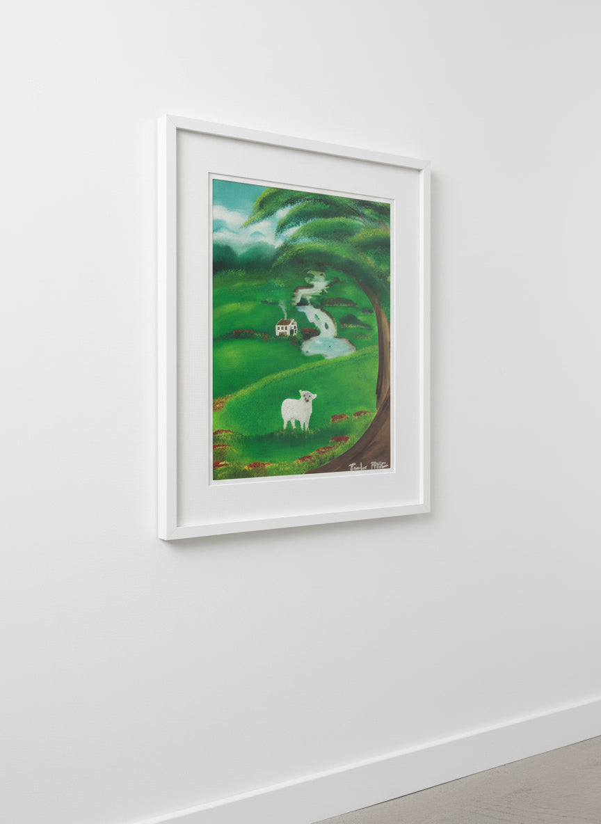 THE FOUND SHEEP - Painting