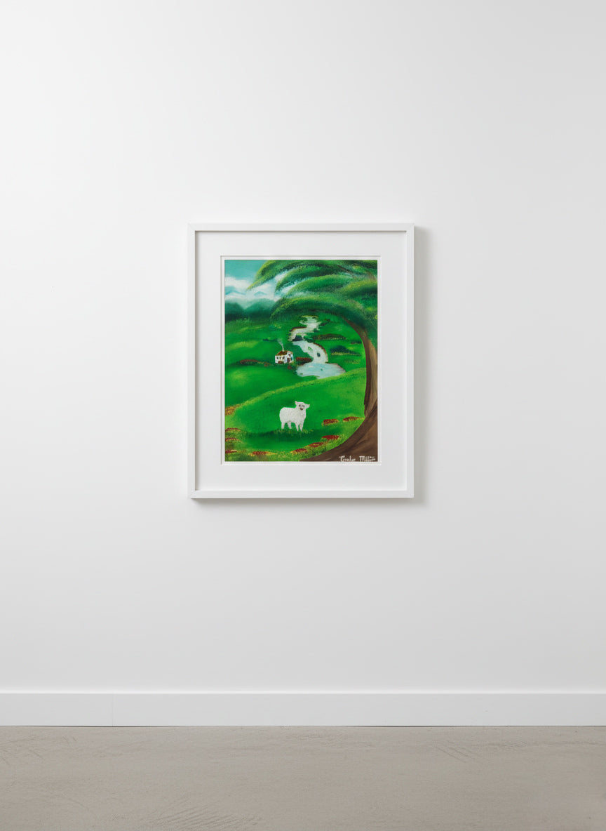 THE FOUND SHEEP - Painting