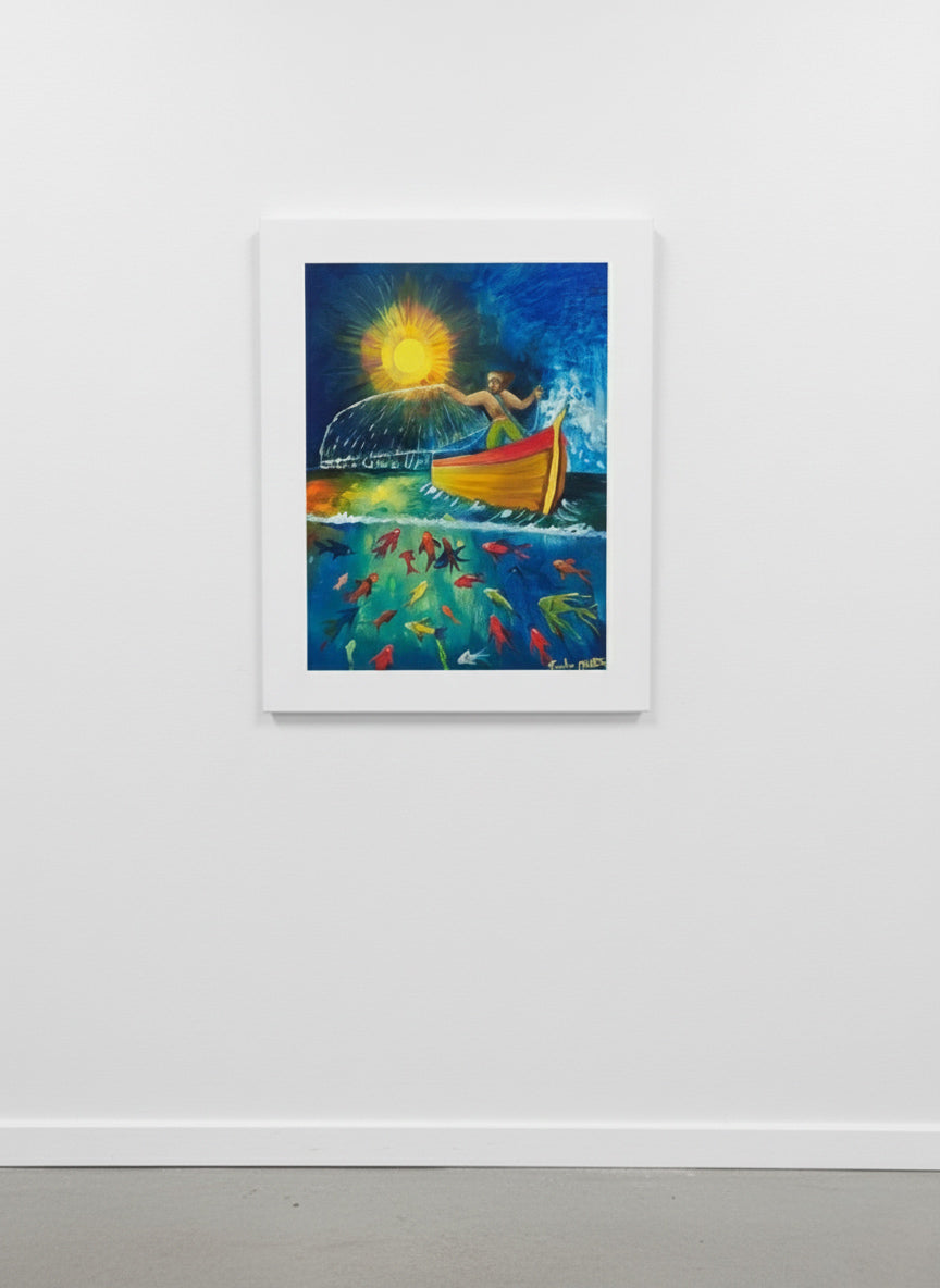 FISHERMAN- Painting
